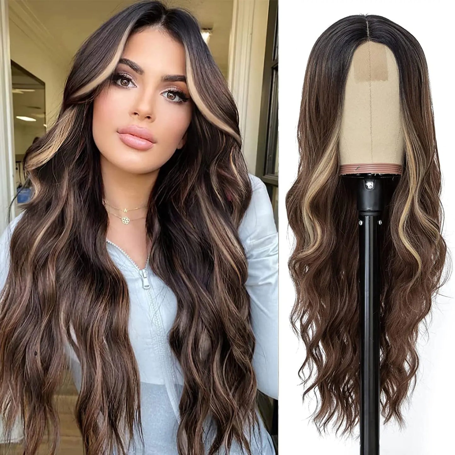 Ladies' Luxe Curly Lace Wig