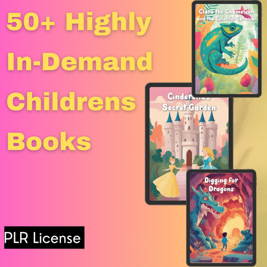 50+ Highly In-Demand Childrens Books with PLR