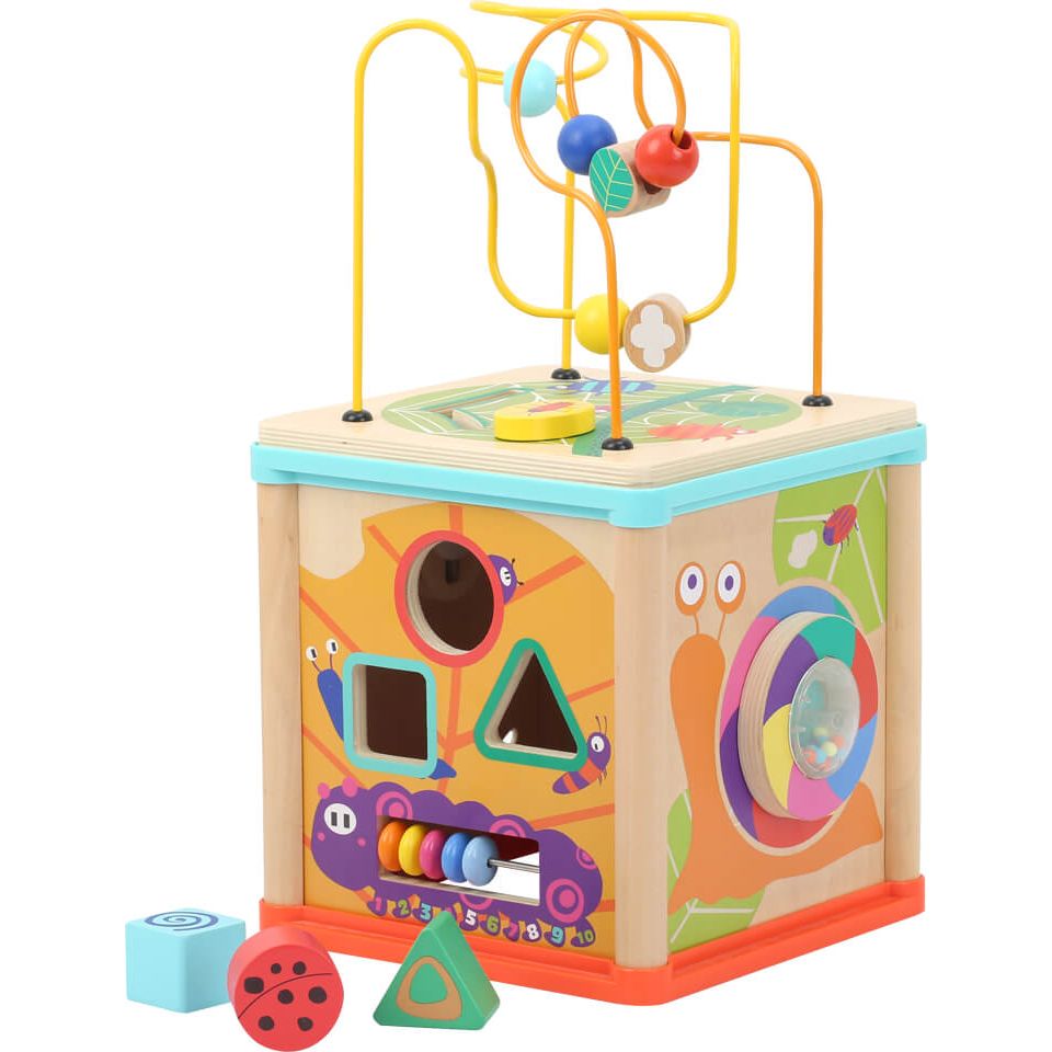 Motorikwürfel Tierwelt – Aktiv-Würfel aus Holz ab 12 Monaten | small foot