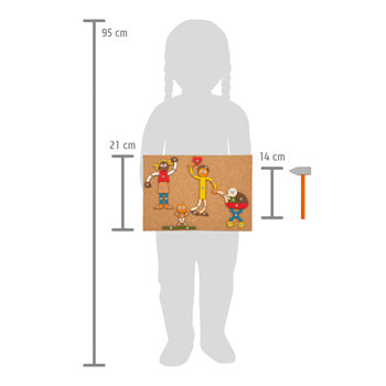 Small Foot Personalisierbares Hammer-Steckspiel – Klassisches Klopfspiel  ab 3 Jahre