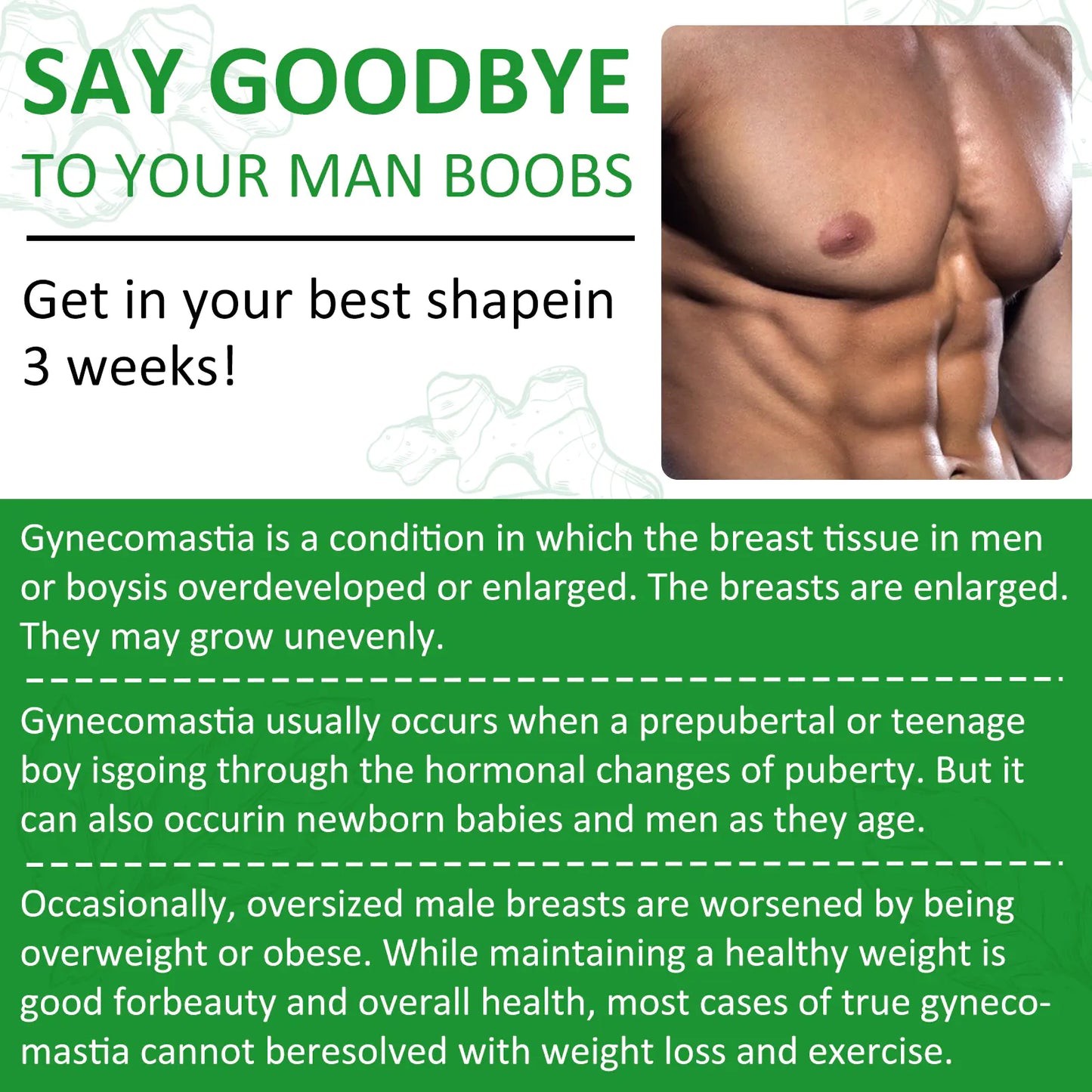 Men's Chest Firming Cream for Muscle Care and Shaping