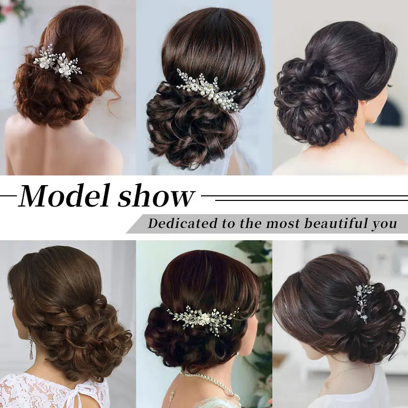 Synthetic Large Comb Clips for Curly Hair Extensions