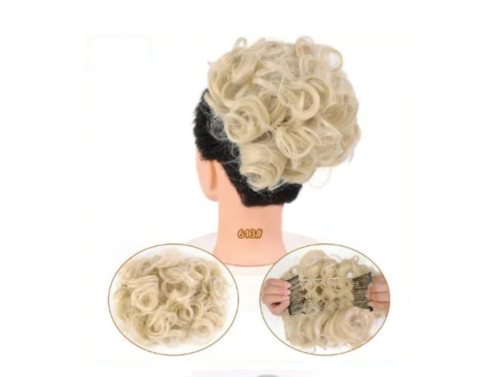 Synthetic Large Comb Clips for Curly Hair Extensions