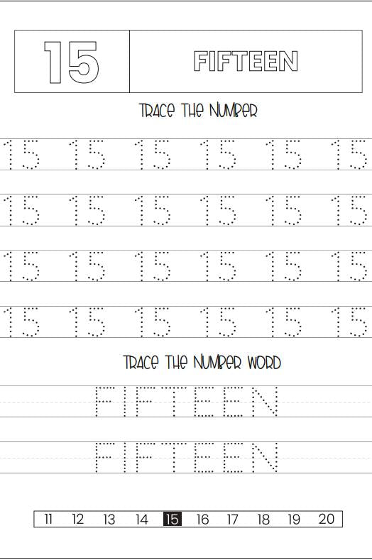 300 Printable PRESCHOOL  Numbers and Counting for Kids Activities