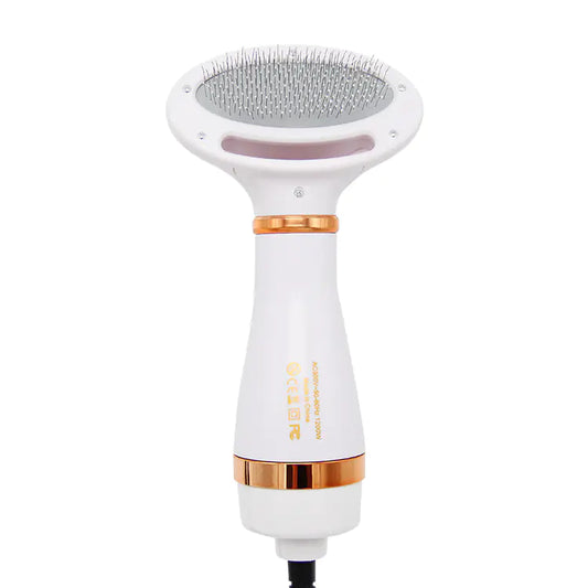 2-in-1 Pet Grooming Brush with Heated Blow Dryer